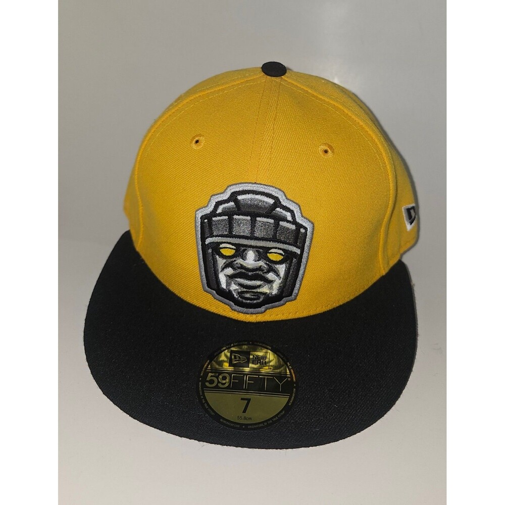 RxCxG Yellow Black New Era 59Fifty Fitted Hat Sz 7 Cap 4ourcrnr Steelers Pirates